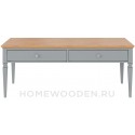 Стол журнальный Ольса 02 из массива сосны