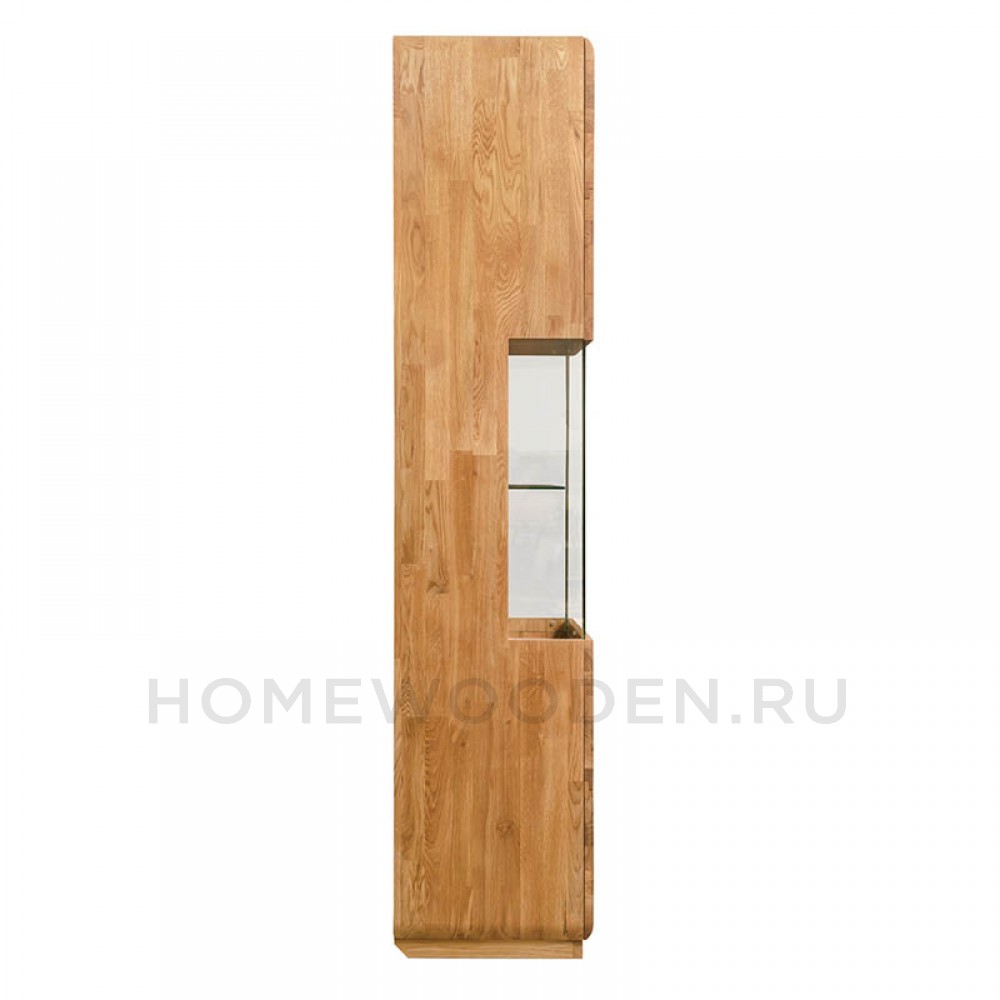 Шкаф с витриной FAINA 1 из массива дуба