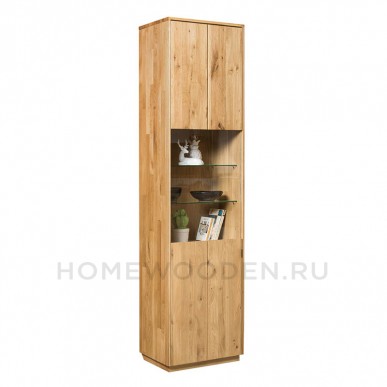 Шкаф с витриной MANHATTAN 2 из массива дуба