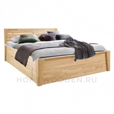Кровать Даника из массива дуба 