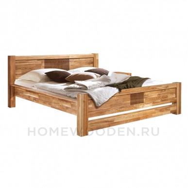 Кровать Валенсия из массива дуба 