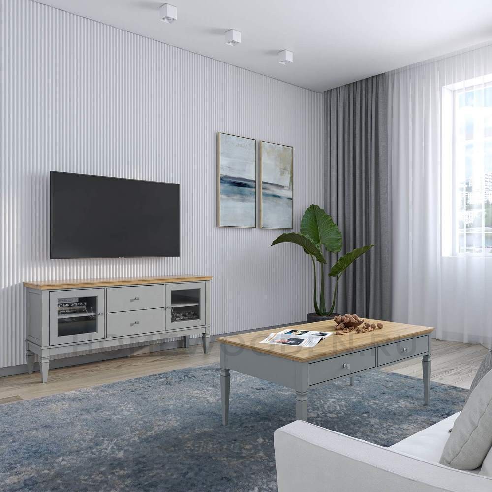 Тумба ТВ Ольса 22 (1600) из массива сосны