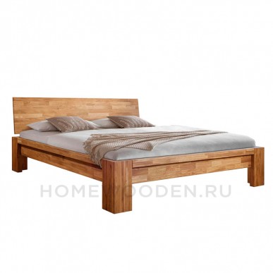 Кровать Монтана из массива дуба 