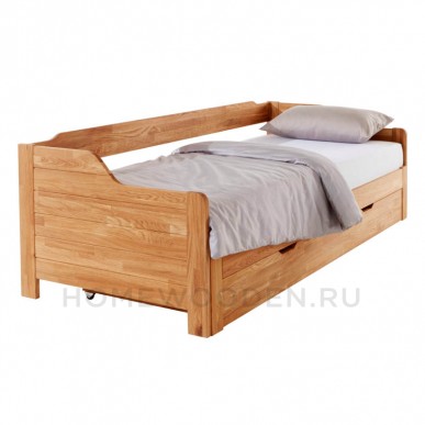 Кровать Фрита из массива дуба 