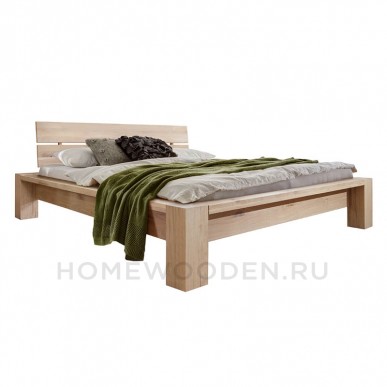Кровать Фьёрд из массива дуба 