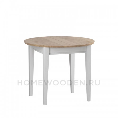 СТОЛ ОБЕДЕННЫЙ РАСКЛАДНОЙ ФОРЕСТ 90/125 БЕЛЫЙ ВОСК/АНТИК