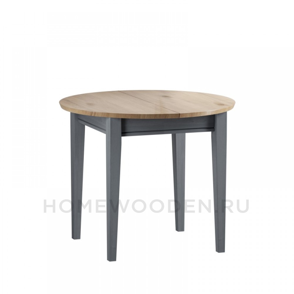 СТОЛ ОБЕДЕННЫЙ РАСКЛАДНОЙ ФОРЕСТ 90/125 СЕРЫЙ 7046/АНТИК