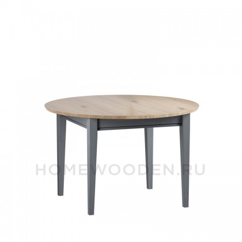 СТОЛ ОБЕДЕННЫЙ РАСКЛАДНОЙ ФОРЕСТ/СКАНДИ 110/145 СЕРЫЙ 7046/АНТИК