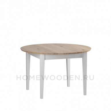 СТОЛ ОБЕДЕННЫЙ РАСКЛАДНОЙ ФОРЕСТ/СКАНДИ 110/145 БЕЛЫЙ ВОСК/АНТИК