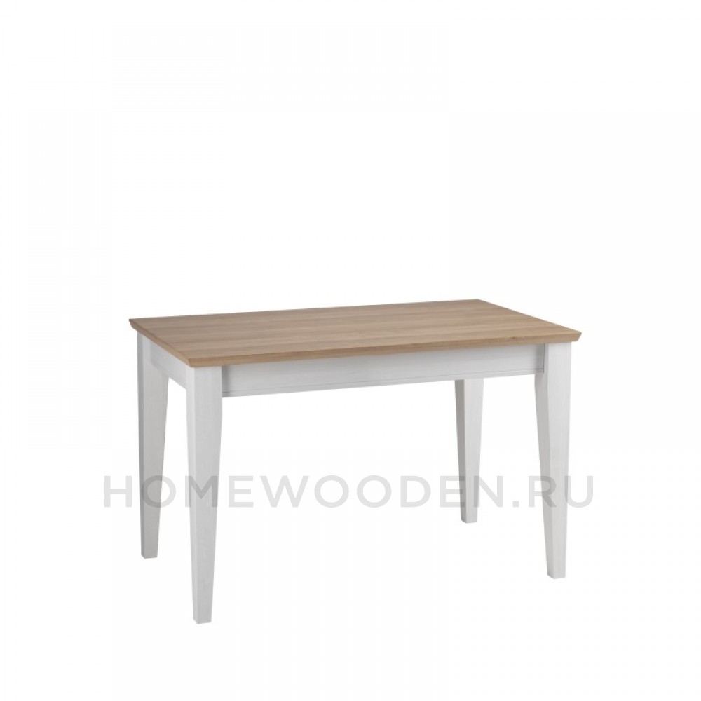 СТОЛ ОБЕДЕННЫЙ ФОРЕСТ/СКАНДИ 120х70 БЕЛЫЙ ВОСК/АНТИК
