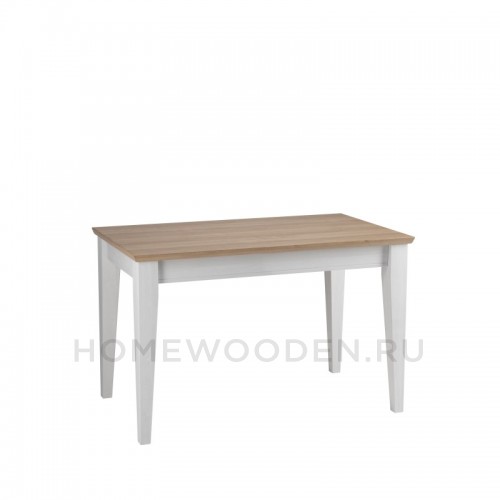 СТОЛ ОБЕДЕННЫЙ ФОРЕСТ/СКАНДИ 120х70 БЕЛЫЙ ВОСК/АНТИК