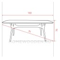Стол обеденный Винара 180х91
