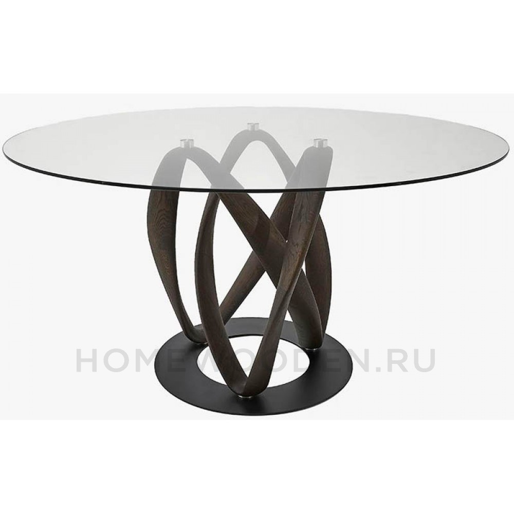 Стол обеденный Инфинити 120х120 стеклянная столешница