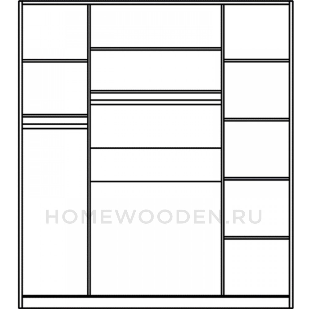 Шкаф 4-х дверный Тоскана Т-954