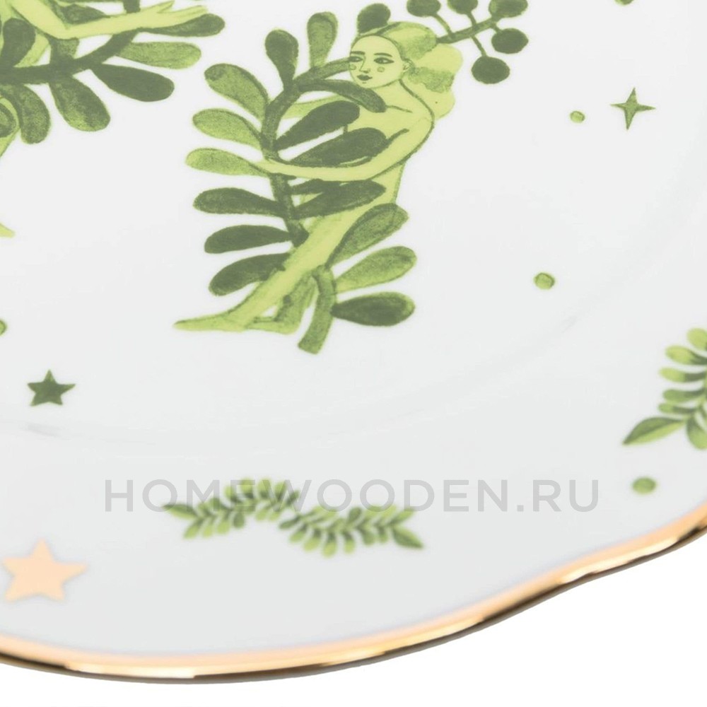 Тарелка обеденная GREEN FLORAL 26,5 см BITOSSI HOME