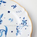 Блюдо круглое BLUE FLORAL 32,5 см BITOSSI HOME