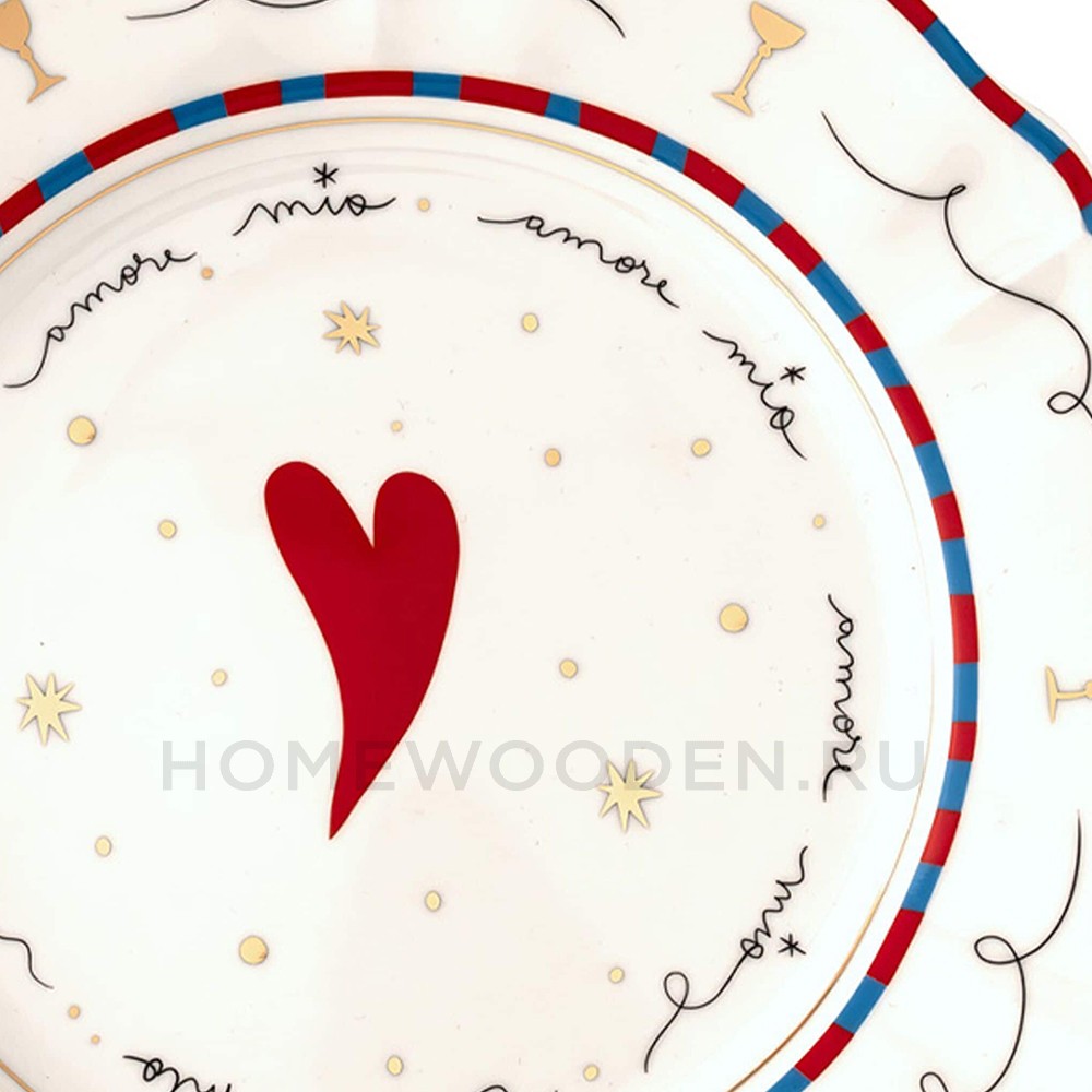 Тарелка обеденная HEART 26,5 см BITOSSI HOME