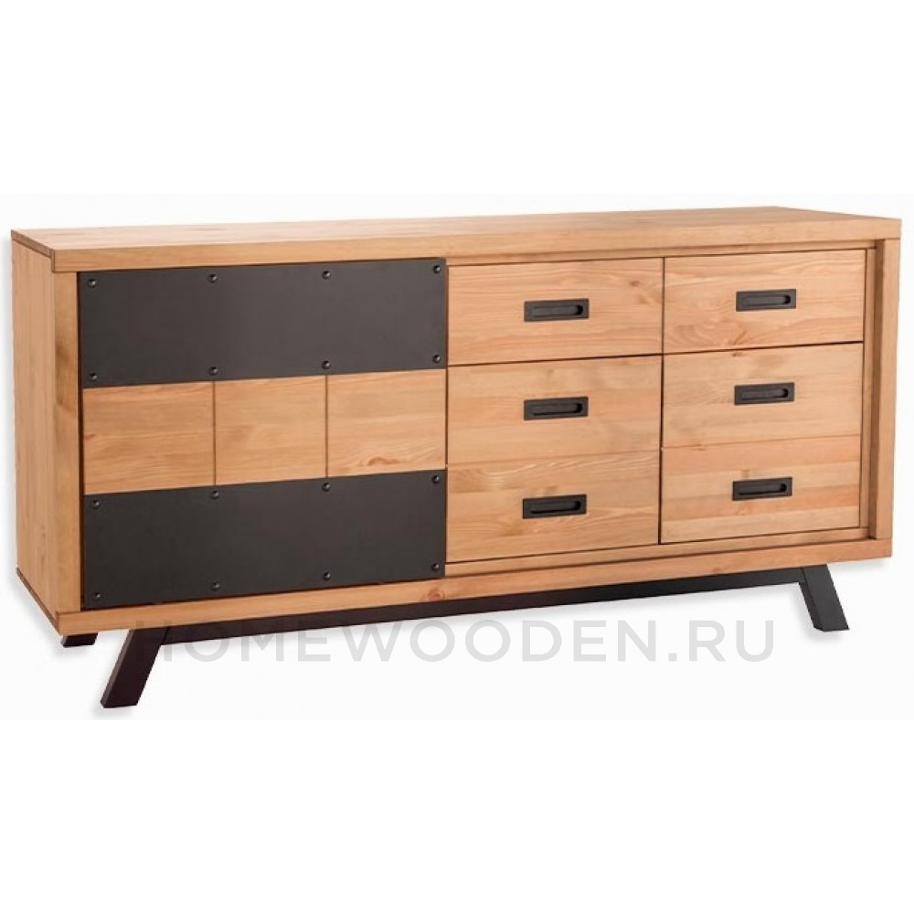 ТУМБА ОНИКС 121-180 1 СДВИЖНАЯ ДВЕРЬ, 2 ГЛУХИЕ ДВЕРИ И ВЫДВИЖНОЙ ЯЩИК БЕЙЦ/МАСЛО