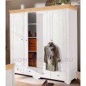 Шкаф Бейли 4-х створчатый с 2-мя глухими и 2-мя зеркальными дверями