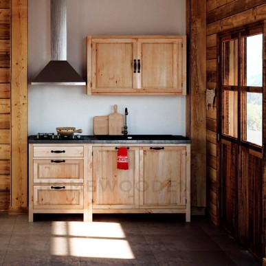 Кухня Шампань 180 см Массив сосны