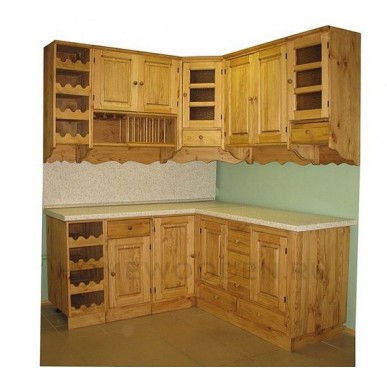 Кухня Прованс 170 х 180 см Массив сосны Кухня Прованс 170 х 180 см Массив сосны