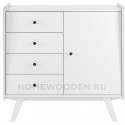 ТУМБА ВИНТАЖ 1 ДВЕРЬ 4 ЯЩИКА