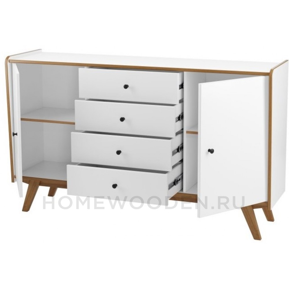 ТУМБА ВИНТАЖ 2 ДВЕРИ 4 ЯЩИКА