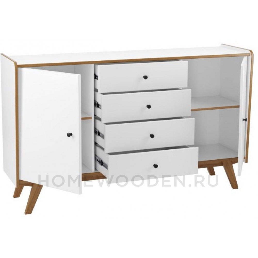 ТУМБА ВИНТАЖ 2 ДВЕРИ 4 ЯЩИКА