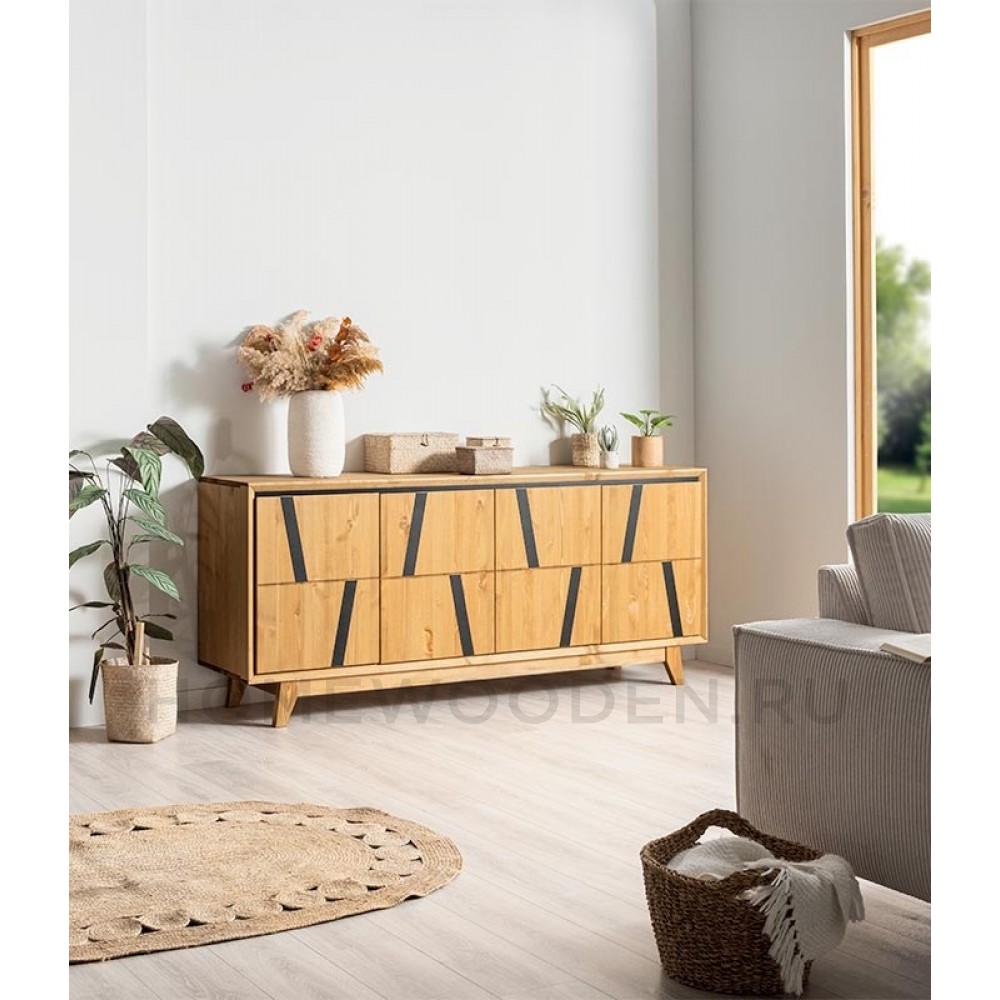 ТУМБА МЭНСОН 42 МЭНСОН (4 ДВЕРИ+2 ЯЩИКА) БЕЙЦ/МАСЛО