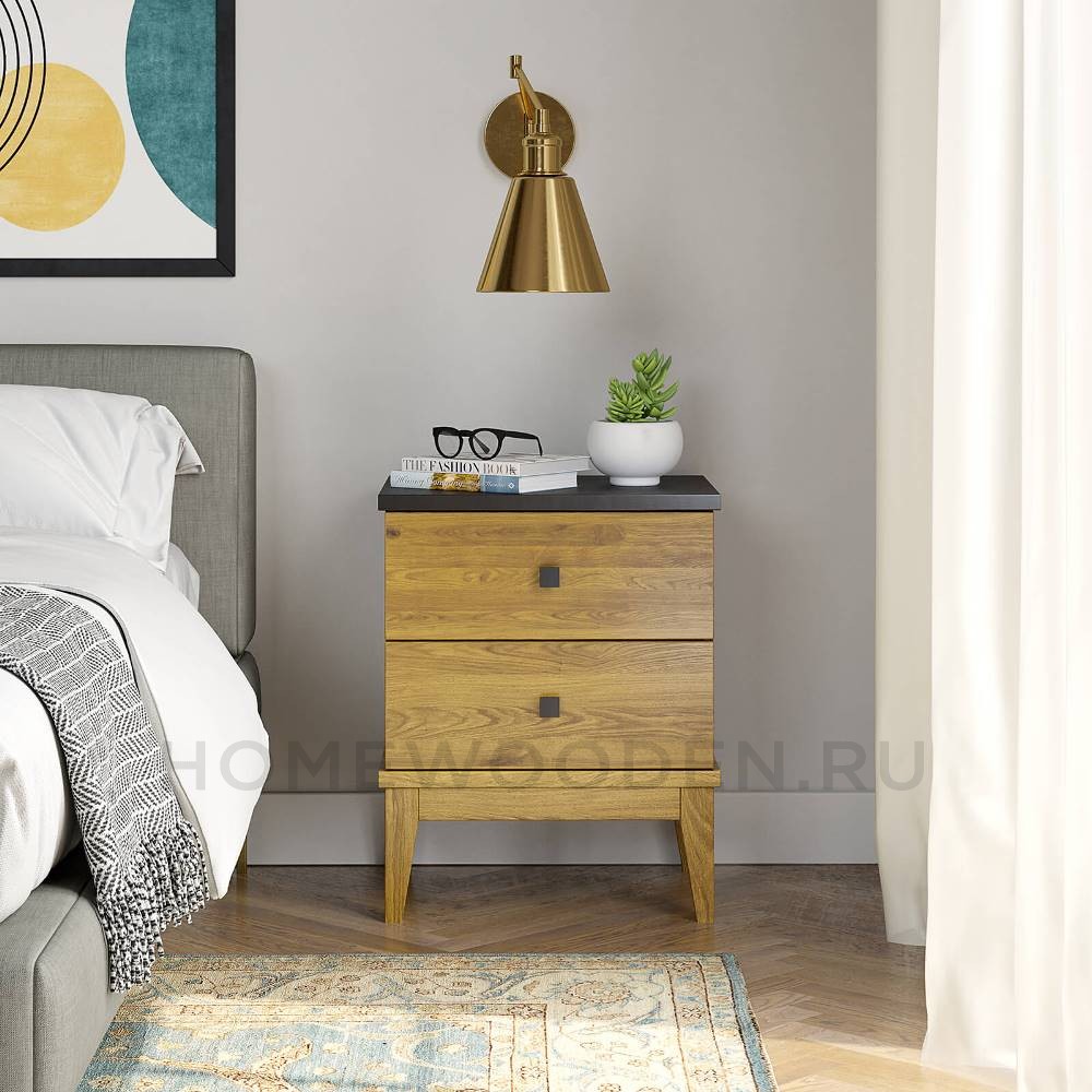 Тумба прикроватная Бон Вояж 02 из массива сосны