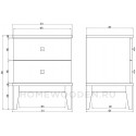 Тумба прикроватная Бон Вояж 02 из массива сосны
