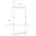 Зеркало Рандеву 002 размер 160х97 массив сосны