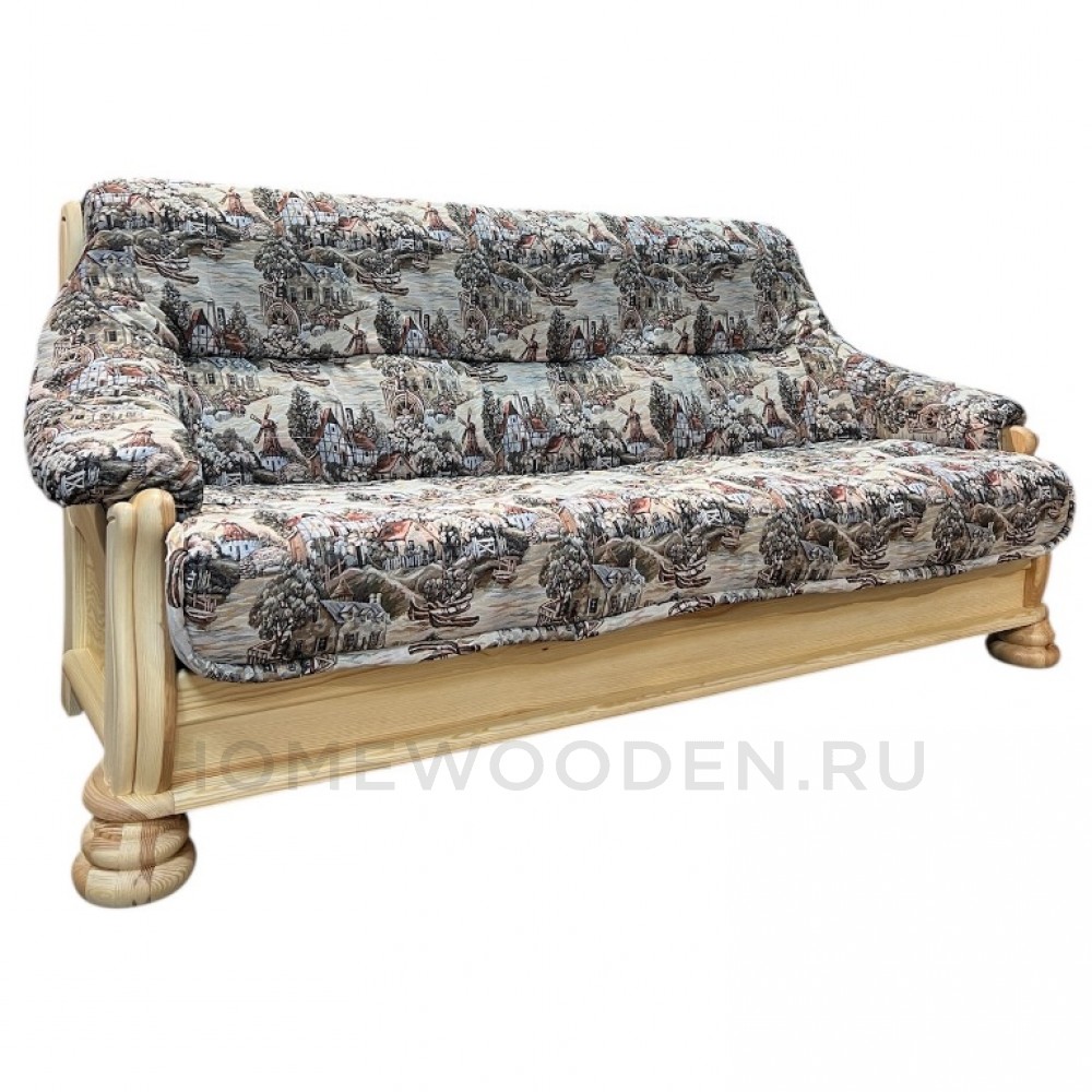 Диван-кровать "Цезарь" 3х местный каркас из массива сосны / ткань Гобелен