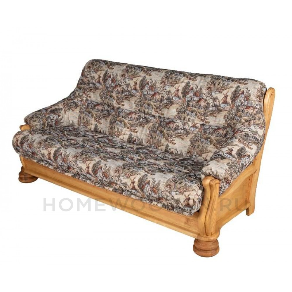 Диван-кровать "Цезарь" 3х местный каркас из массива сосны / ткань Гобелен