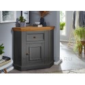 Комод Форест угловой 1 дверь 1 ящик (комод буфета) серый 7012/бейц масло