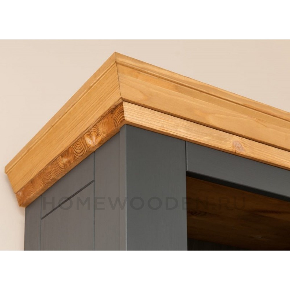 Шкаф для посуды Форест узкий 1 дверь 2 ящика серый 7012/бейц масло