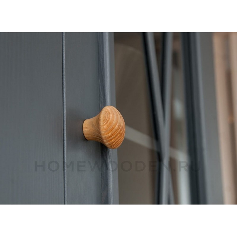 Шкаф для посуды Форест узкий 1 дверь 2 ящика серый 7012/бейц масло