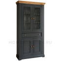Шкаф для посуды Форест широкий 4 двери 1 ящик серый 7012/бейц масло