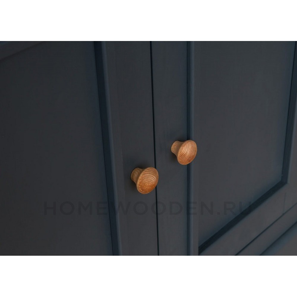 Шкаф для посуды Форест широкий 4 двери 1 ящик серый 7012/бейц масло