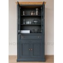 Шкаф для посуды Форест широкий 4 двери 1 ящик серый 7012/бейц масло