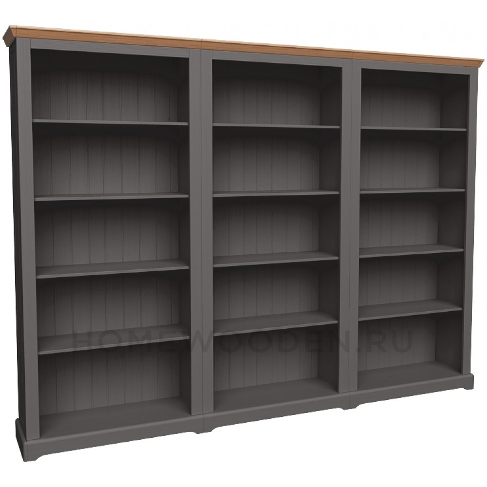 Стеллаж Форест серый 7012/бейц масло