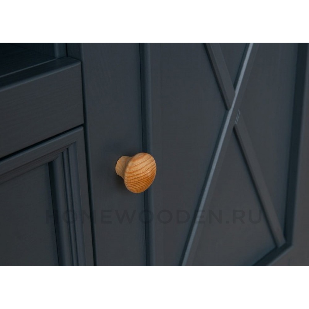 Комод Форест 2 двери 2 ящика серый 7012/бейц масло