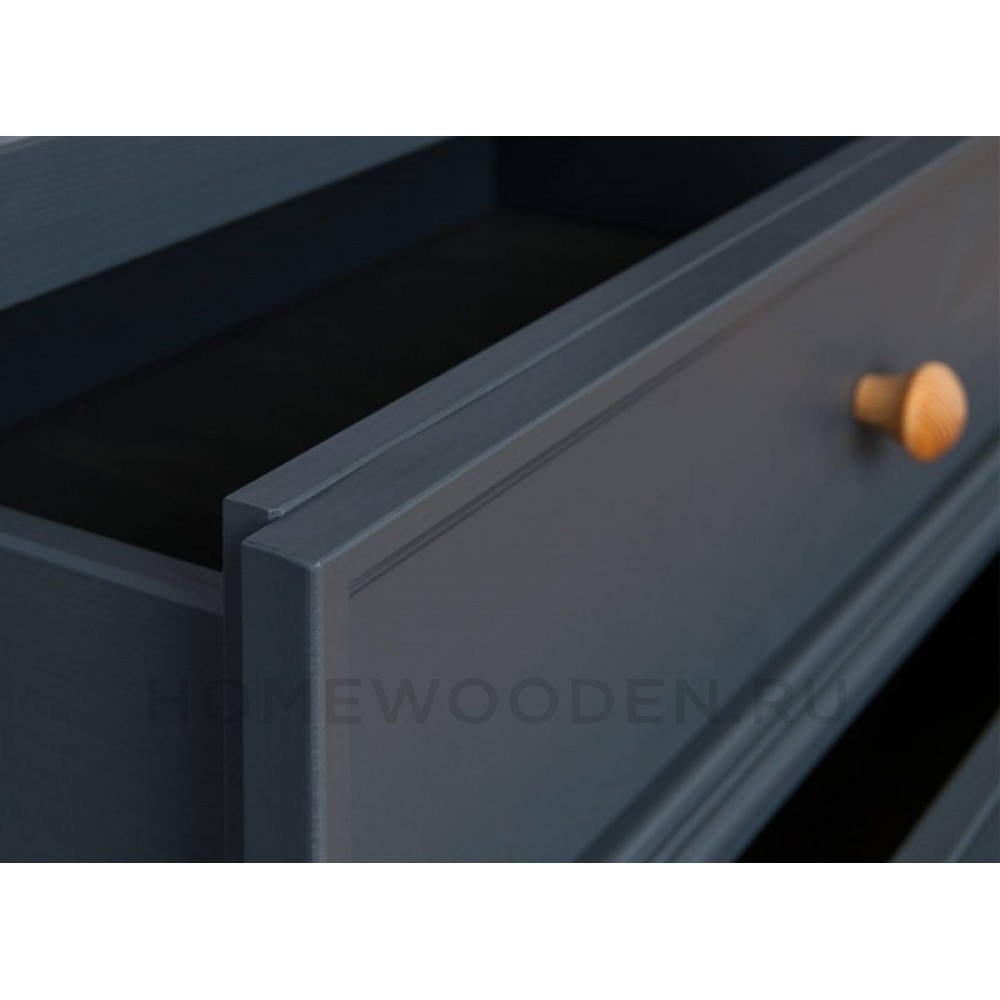 Комод Форест 2 двери 2 ящика серый 7012/бейц масло