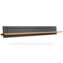 Полка настенная Форест серый 7012/бейц масло