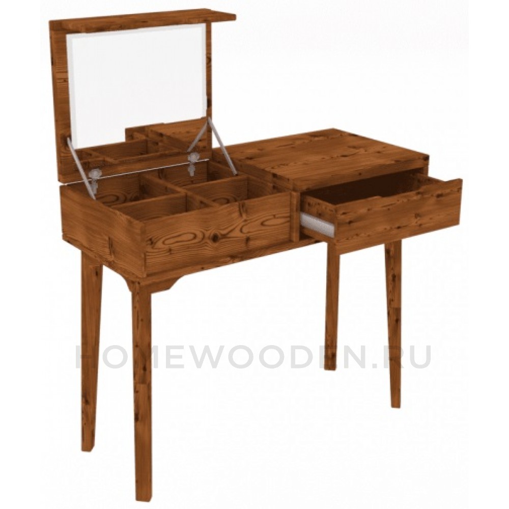 Тумба туалетная с зеркалом Доната 8 Ф-137.8-01 (Сосна)