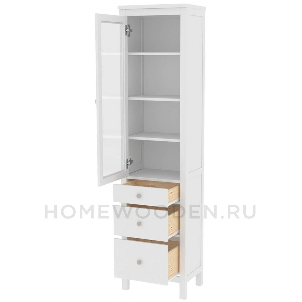 Шкаф для посуды Кантри 13 из массива сосны