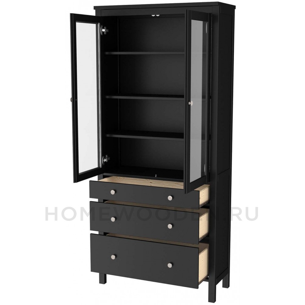 Шкаф для посуды Кантри 23 из массива