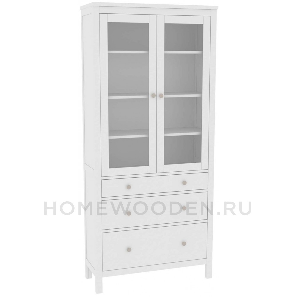 Шкаф для посуды Кантри 23 из массива