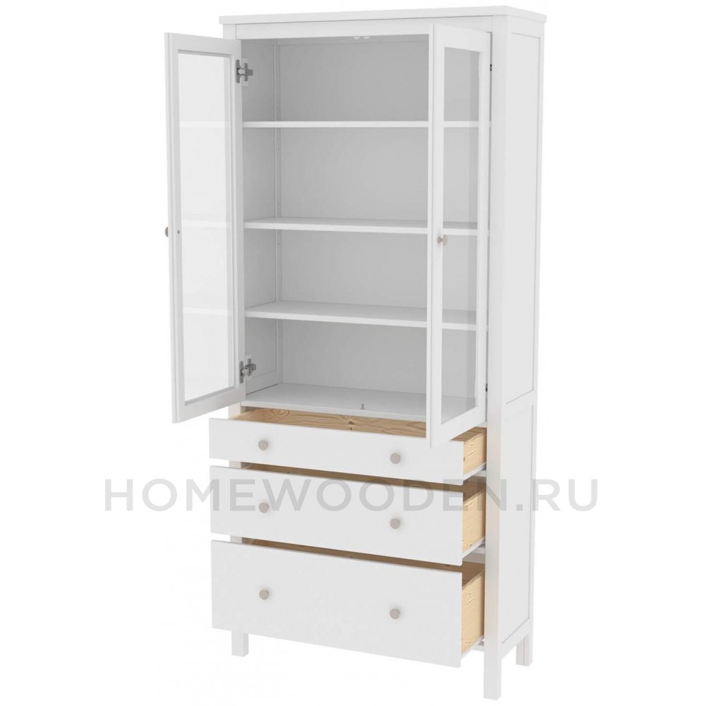 Шкаф для посуды Кантри 23 из массива