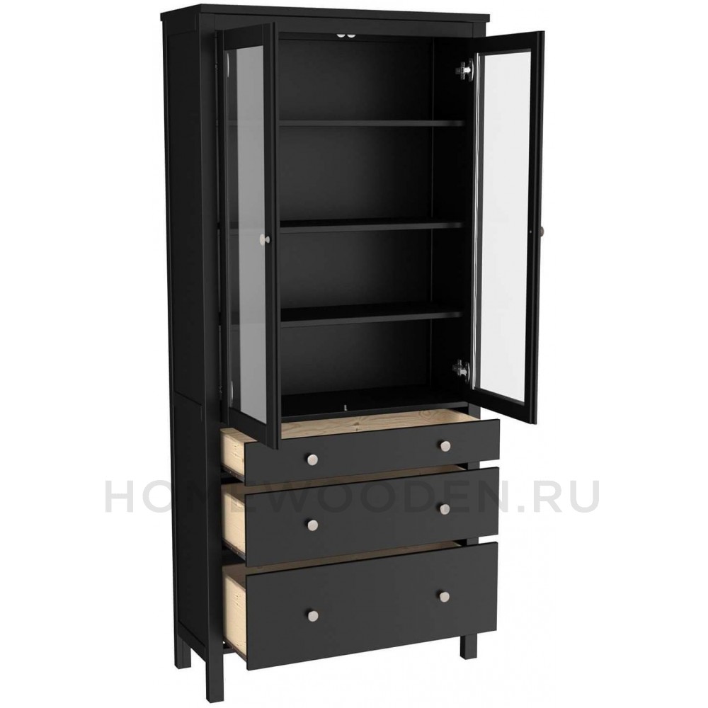 Шкаф для посуды Кантри 23 из массива